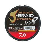 Pintas valas Daiwa J-Braid Expedition X8 Smash Orange
